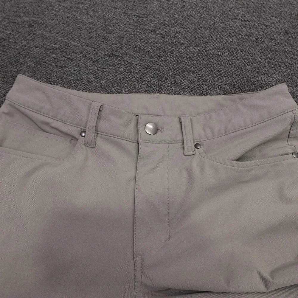 Lululemon Pants Mens 28x30 Beige Straight Leg Stretch 5 Pocket Casual Athletic